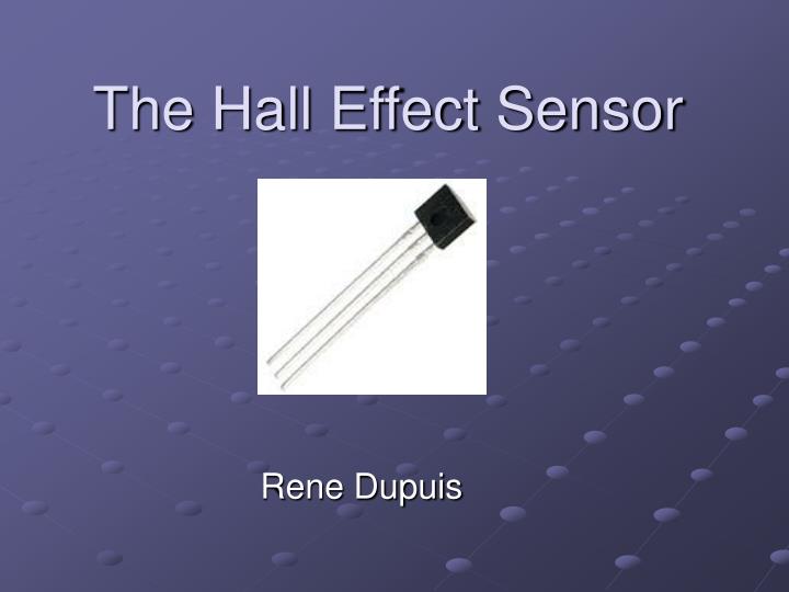 the hall effect sensor