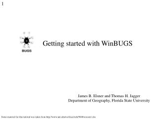 Getting started with WinBUGS