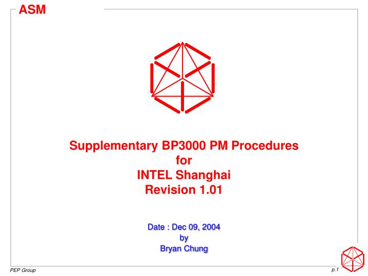 supplementary bp3000 pm procedures for intel shanghai revision 1 01