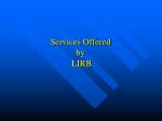 Services Offered by LIRB - slide 1