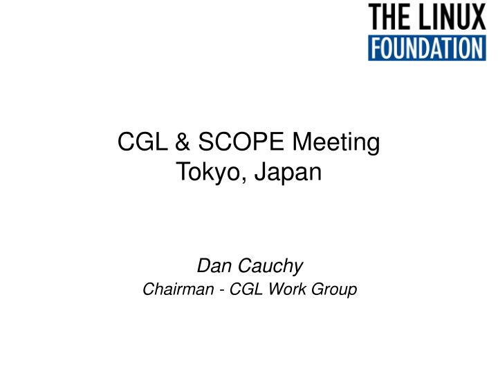 cgl scope meeting tokyo japan