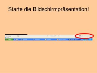 starte die bildschirmpr sentation