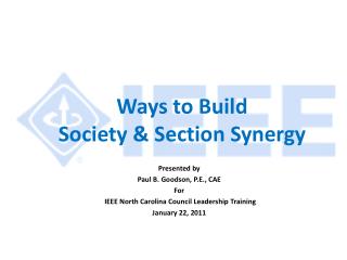 Ways to Build Society &amp; Section Synergy
