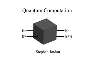 Quantum Computation