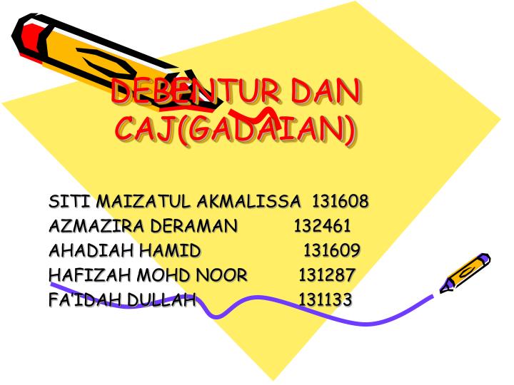 debentur dan caj gadaian