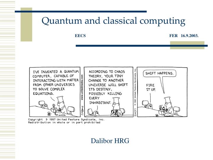 quantum and classical computing