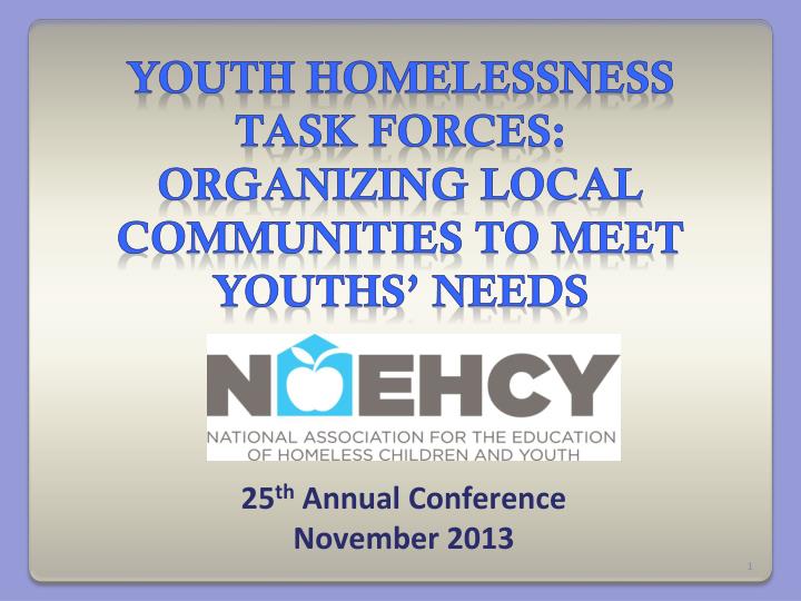 25 th annual conference november 2013