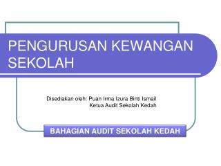 pengurusan kewangan sekolah