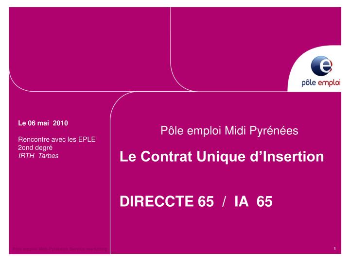 p le emploi midi pyr n es