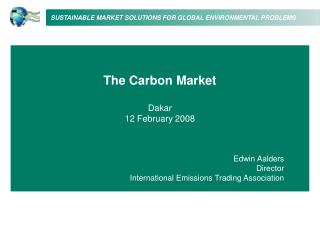 The Carbon Market Dakar 12 February 2008 Edwin Aalders Director