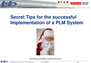 Secret Tips for the successful Implementation of a PLM System
