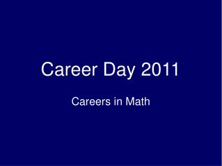 Career Day 2011