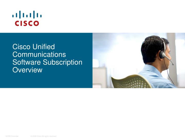 cisco unified communications software subscription overview
