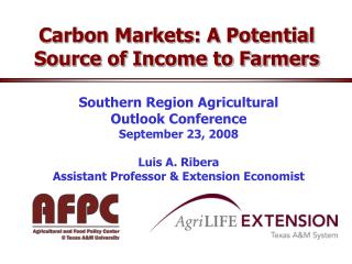 Carbon Markets: A Potential Source of Income to Farmers