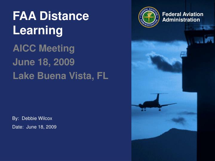 faa distance learning