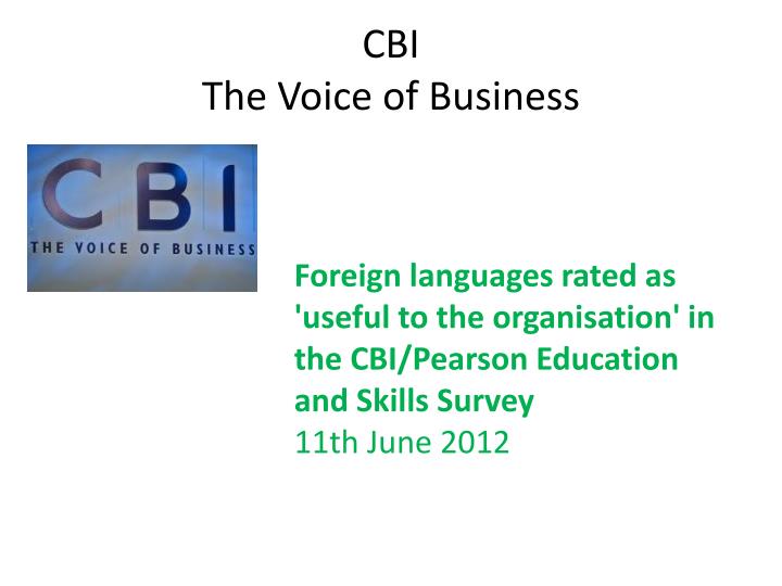 cbi the voice of business