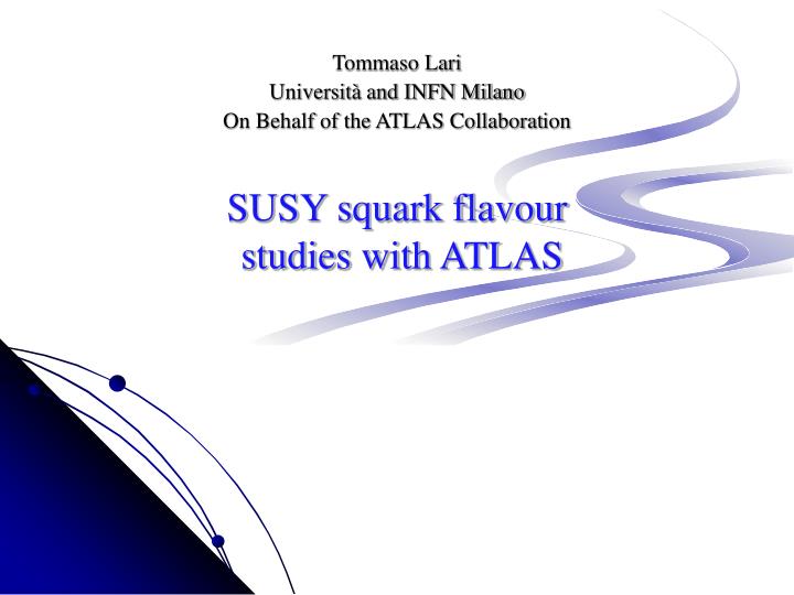 susy squark flavour studies w i th atlas