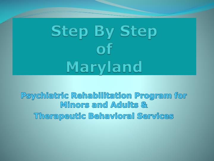 step by step of maryland