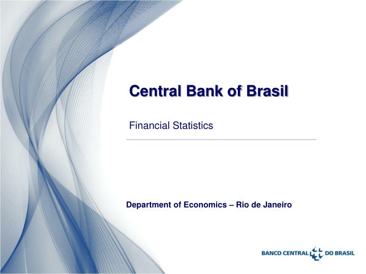 central bank of brasil financial statistics