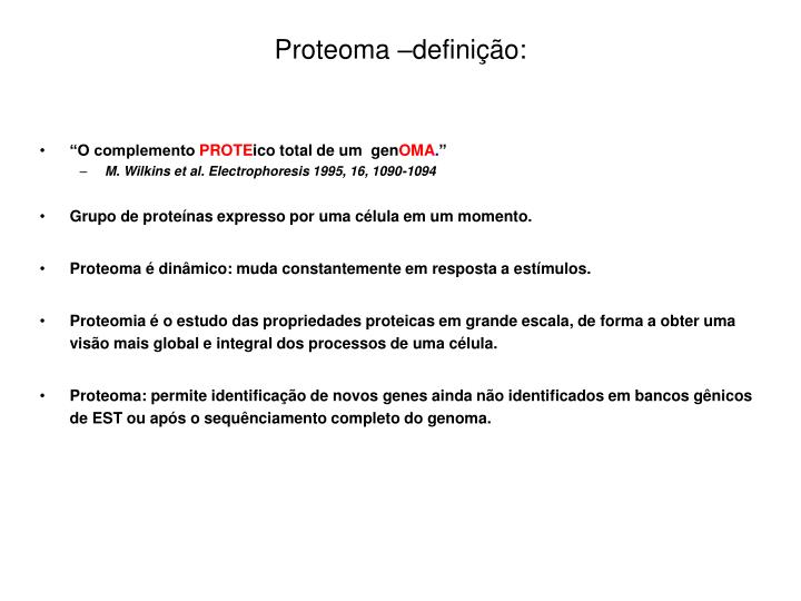 proteoma defini o