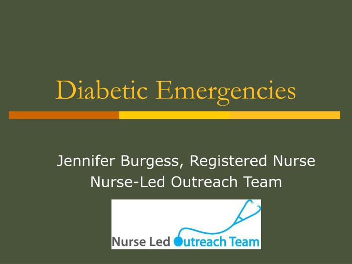 diabetic emergencies