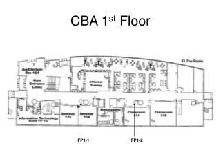 CBA 1 st Floor
