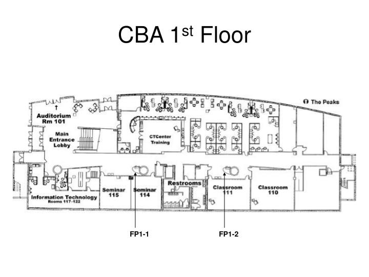 cba 1 st floor