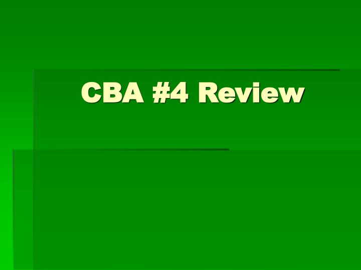 cba 4 review