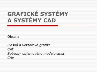 grafick syst my a syst my cad