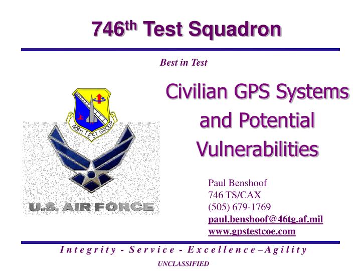 civilian gps systems and potential vulnerabilities