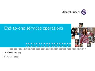 End-to-end services operations