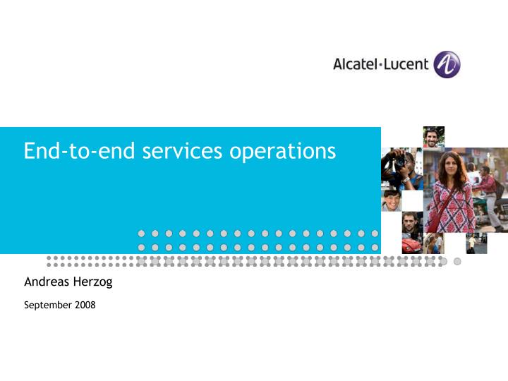 end to end services operations