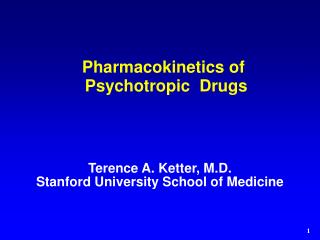 Pharmacokinetics of Psychotropic Drugs
