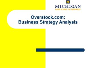 Overstock: Business Strategy Analysis