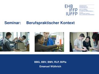 seminar berufspraktischer kontext