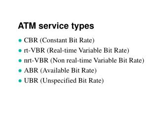 ATM service types