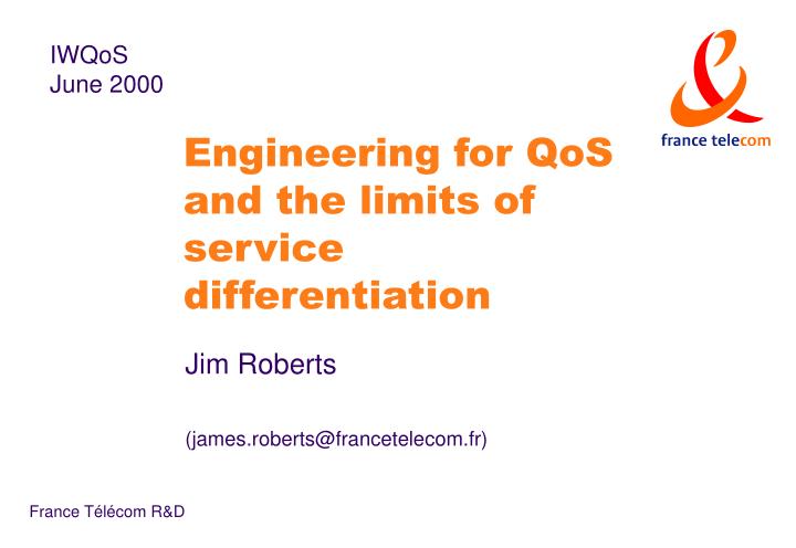 engineering for qos and the limits of service differentiation
