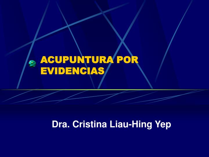 acupuntura por evidencias