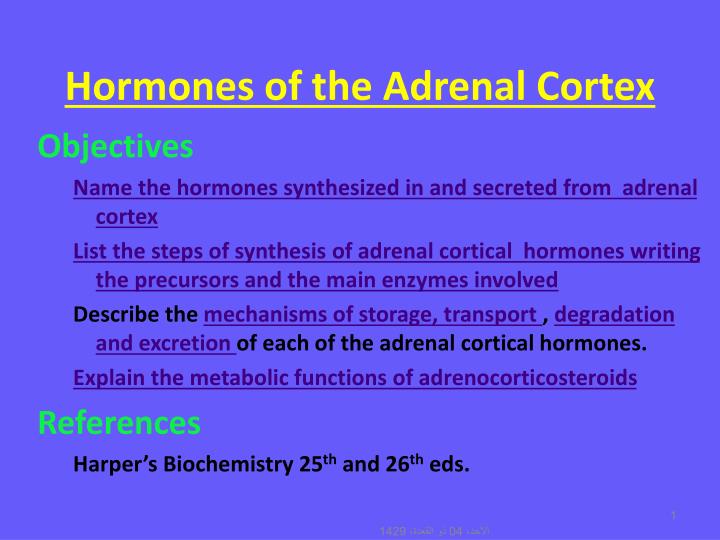 hormones of the adrenal cortex