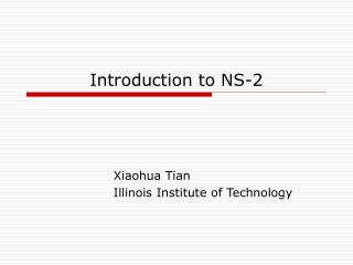 Introduction to NS-2