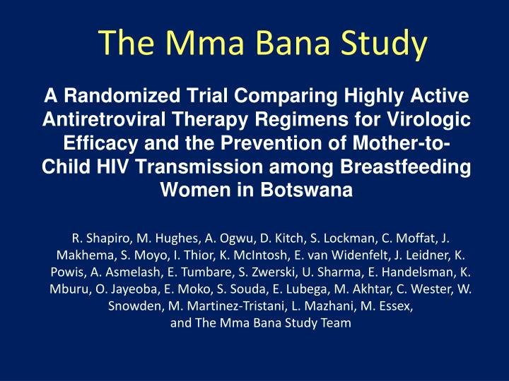 the mma bana study