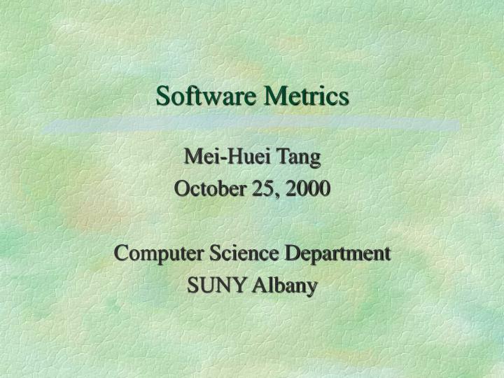 software metrics