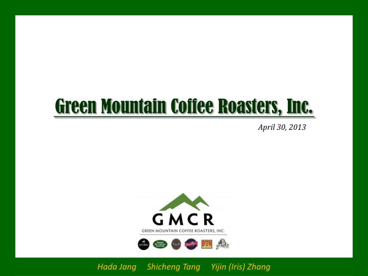 green mountain coffee roasters inc