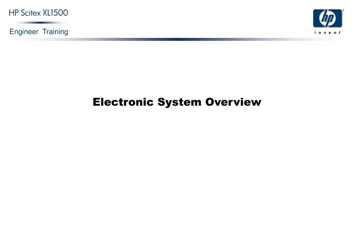 electronic system overview