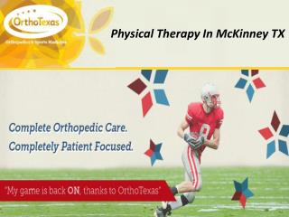 Physical Therapy in McKinney TX
