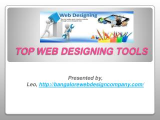 Web Designing Tools