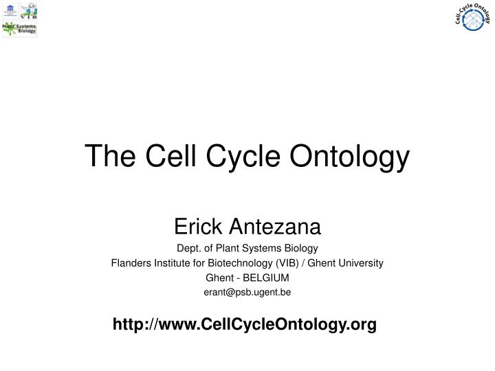 the cell cycle ontology