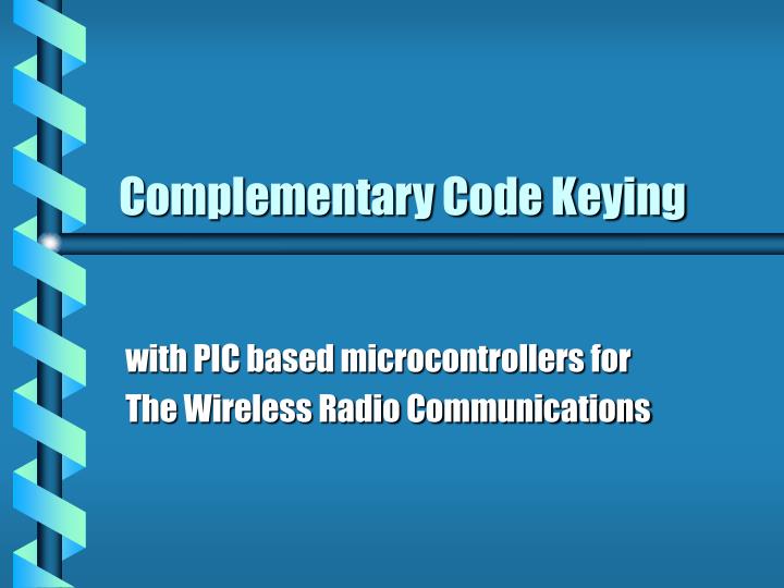 complementary code keying