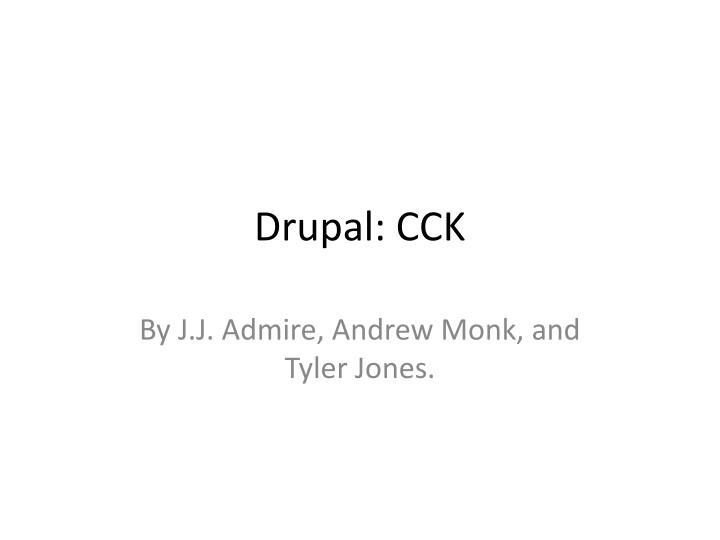 drupal cck
