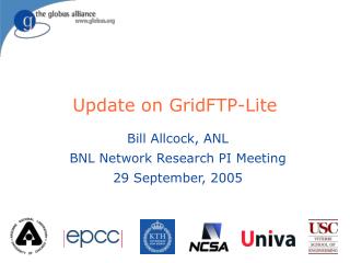 Update on GridFTP-Lite